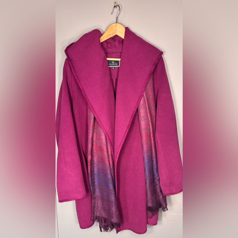 MELANIE LYNE Open Drape Coat - Picture 1 of 7